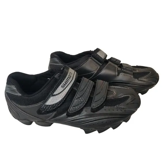 Shimano Mens Cycling Clip-in Shoes Black Size 42 (US 8.3) Hook &amp; Loop Closure
