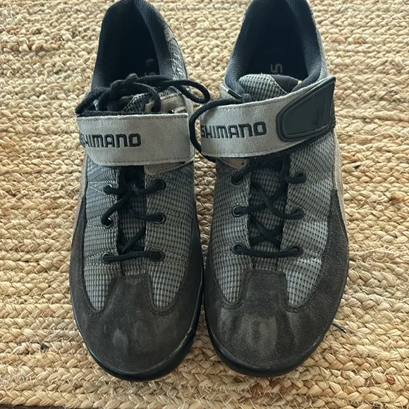 Shimano SPD Men's Mountain Bike Shoes Sneakers Gray‎ Black SH-M038 Size 44 10