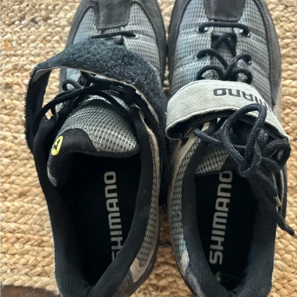 Shimano SPD Men's Mountain Bike Shoes Sneakers Gray‎ Black SH-M038 Size 44 10