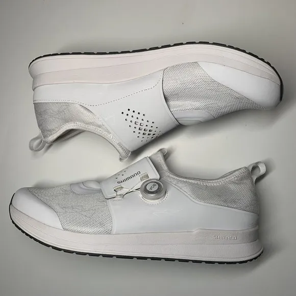 Shimano White Cycling Spinning Shoes IC3 SH-IC300W Woman EU Size 44 US 11.2