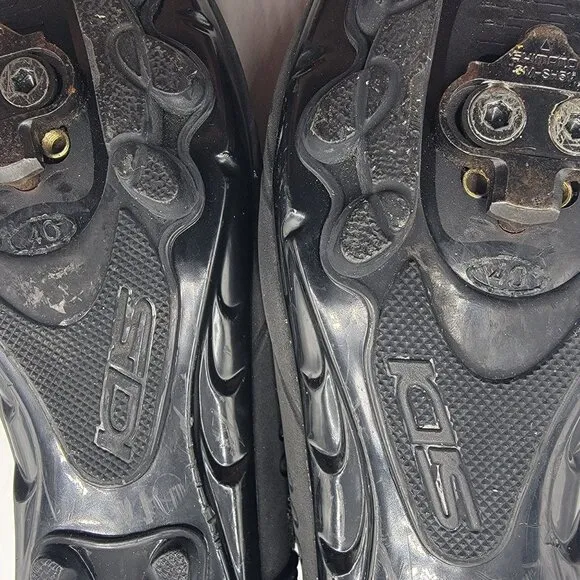 Sidi Vigo Mens 40 Cycling Shoes Black Hook And Loop Sports Outdoors Summer