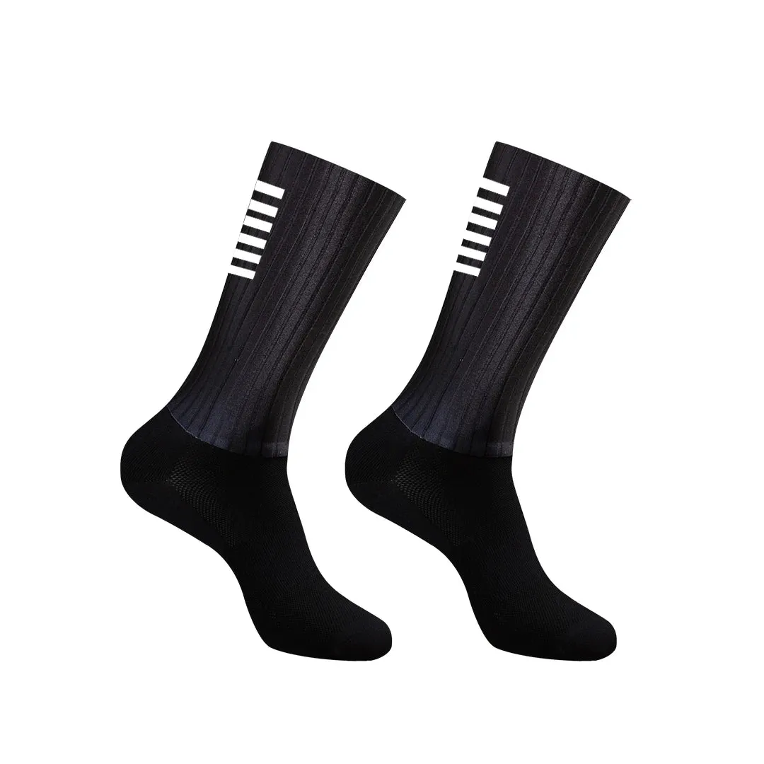 Silicone Anti-Slip Cycling Aero Socks – High-Performance Bike & Running Socks for Men