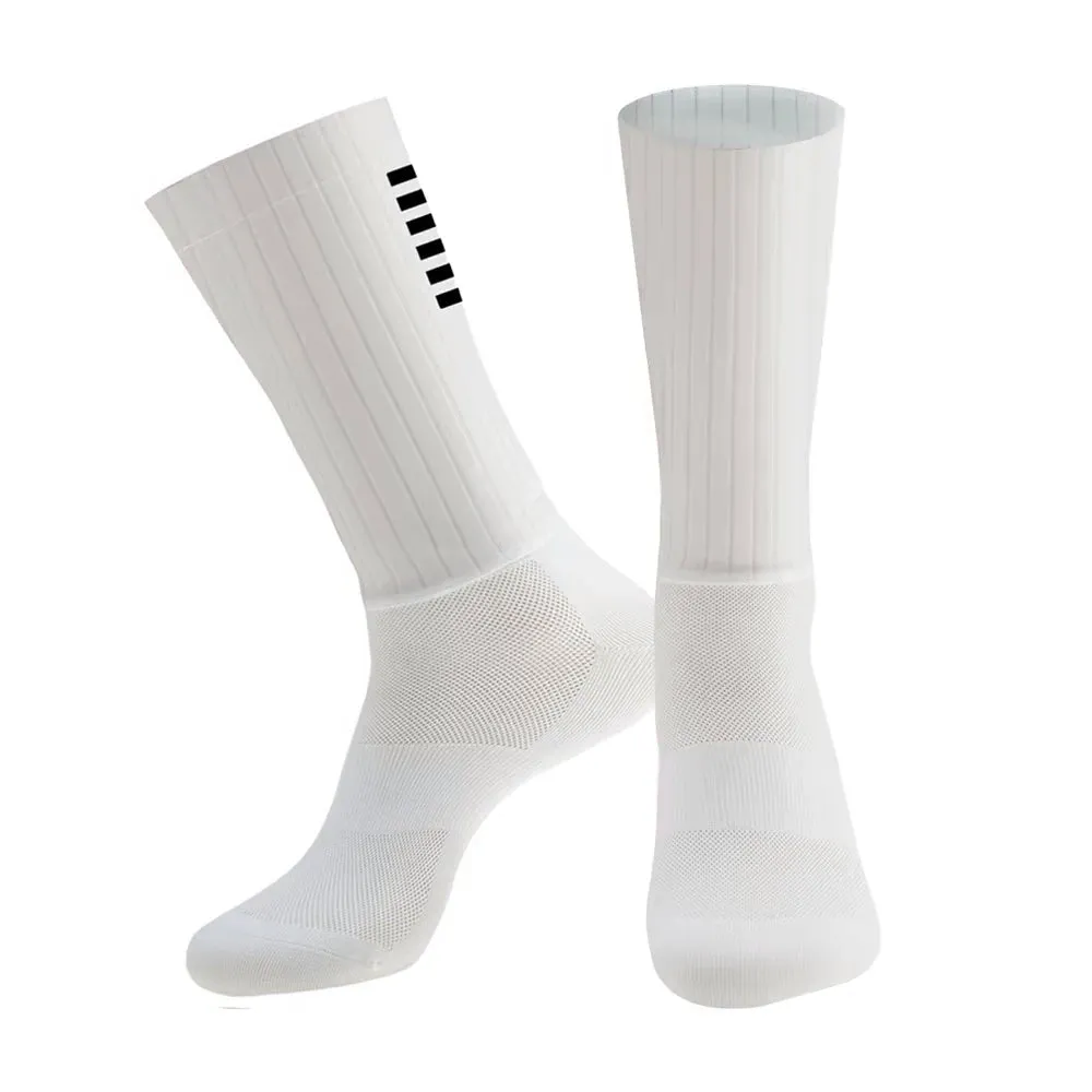 Silicone Anti-Slip Cycling Aero Socks – High-Performance Bike & Running Socks for Men