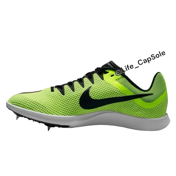 Size 10 Nike Zoom Rival Distance DC8725-601 Red Volt Running Spikes Shoes Men's