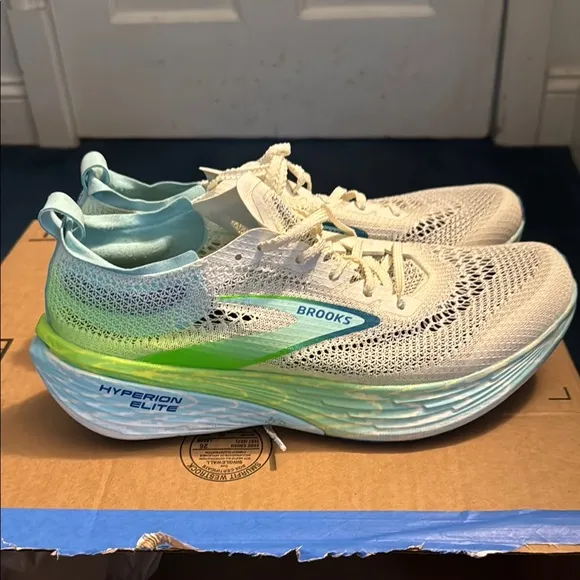 Size 10.5 - Brooks Hyperion Elite 4 PB Bluewash Green Gecko