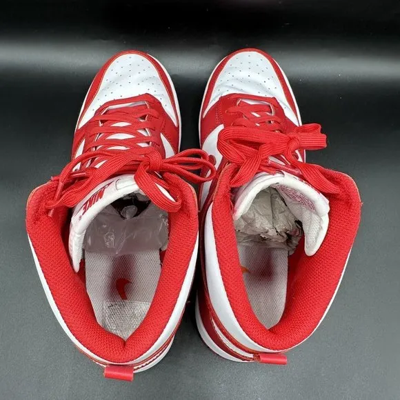 Size 11 - Nike Dunk High University Red White Men's Sneakers DD1399-106 Retro