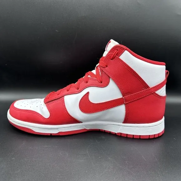 Size 11 - Nike Dunk High University Red White Men's Sneakers DD1399-106 Retro