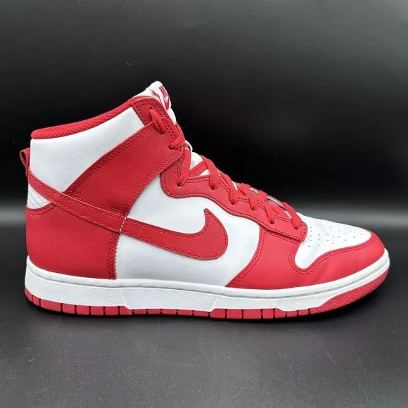 Size 11 - Nike Dunk High University Red White Men's Sneakers DD1399-106 Retro