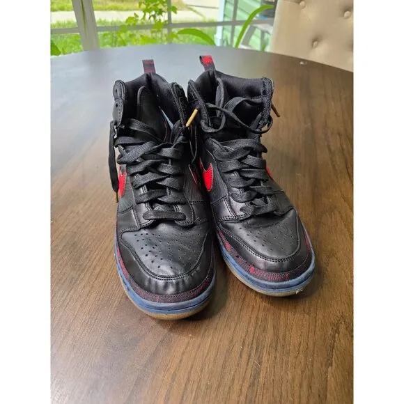 Size 11 - Nike Dunk Premium High N7 Men Sneakers Shoes Black Red