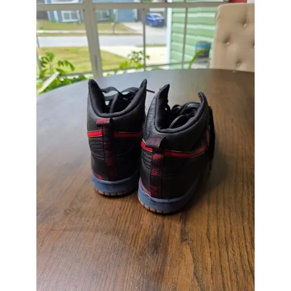 Size 11 - Nike Dunk Premium High N7 Men Sneakers Shoes Black Red