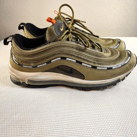 Size 11, Nike Undefeated x Air Max 97 Militia Green