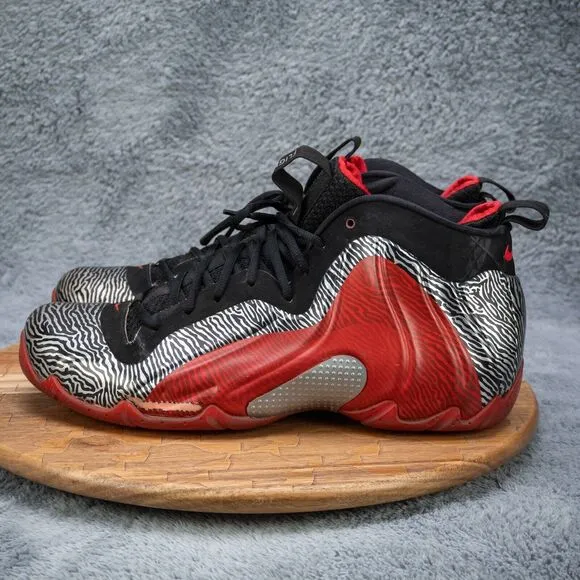 Size 13 - Nike Air Flightposite Exposed Zebra 616765-001 EU 47.5 GUC