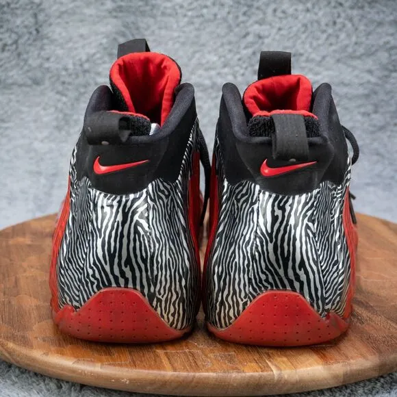 Size 13 - Nike Air Flightposite Exposed Zebra 616765-001 EU 47.5 GUC