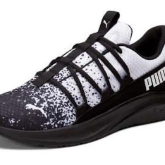 Size 13 PUMA MENS SOFTRIDE ONE4ALL SPLATTER SHOES 378059-01