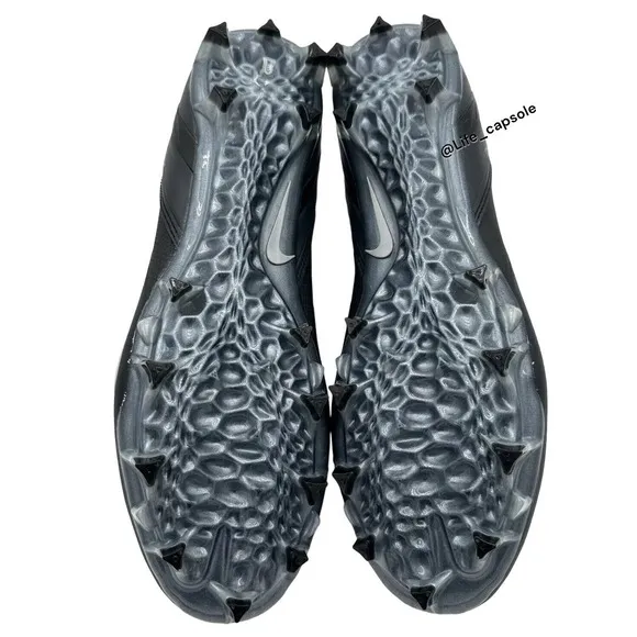Size 14 Nike Alpha Huarache 8 Elite Black Lacrosse Cleats CW4440-011 Men's New