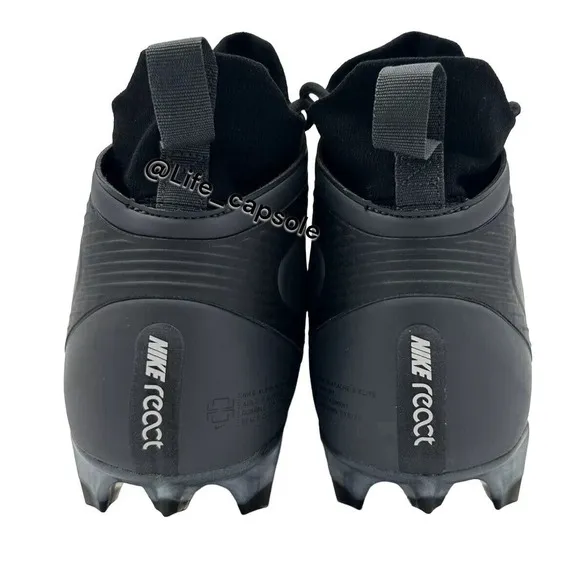 Size 14 Nike Alpha Huarache 8 Elite Black Lacrosse Cleats CW4440-011 Men's New