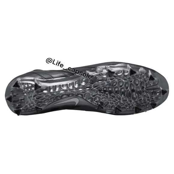 Size 14 Nike Alpha Huarache 8 Elite Black Lacrosse Cleats CW4440-011 Men's New