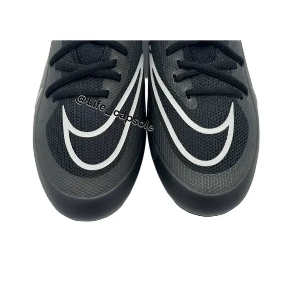 Size 14 Nike Alpha Huarache 8 Elite Black Lacrosse Cleats CW4440-011 Men's New