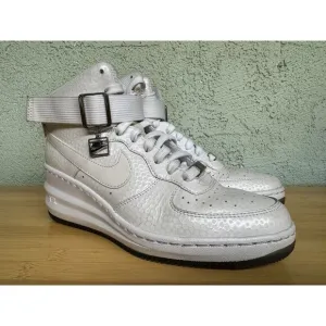 Size 7.5 - Nike Lunar Force 1 Sky Premium High Triple White W 654850-101