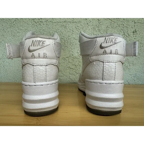 Size 7.5 - Nike Lunar Force 1 Sky Premium High Triple White W 654850-101