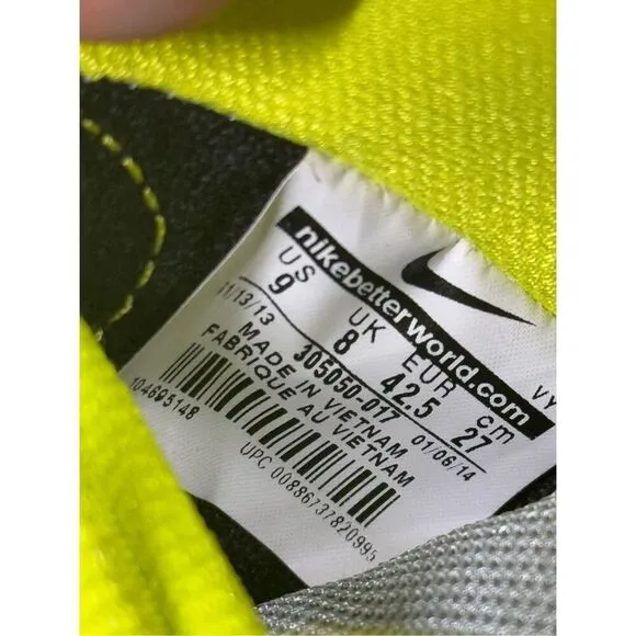 Size 9 - Nike SB Dunk High-Top Men's Gray/Black Yellow 305050-017