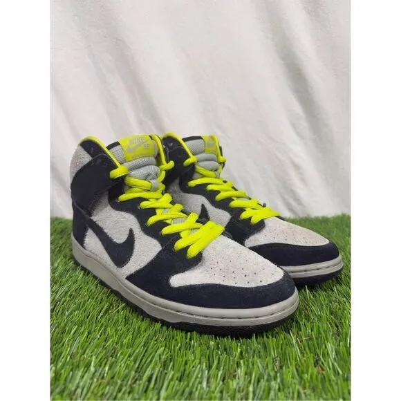Size 9 - Nike SB Dunk High-Top Men's Gray/Black Yellow 305050-017