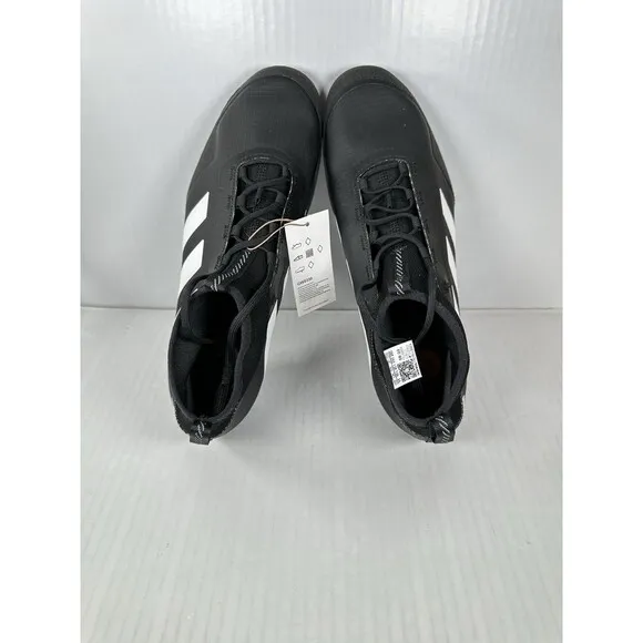 Size 9.5 Adidas The Gravel Cycling Shoes Core Black/White GW5330 Men's NEW