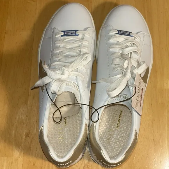 Skechers | Eden LX -Beaming Glory- Court Classics White/ Gold | Women’s Size: 11