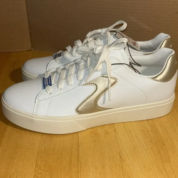 Skechers | Eden LX -Beaming Glory- Court Classics White/ Gold | Women’s Size: 11