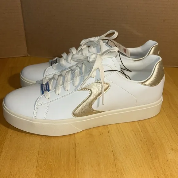 Skechers | Eden LX -Beaming Glory- Court Classics White/ Gold | Women’s Size: 11