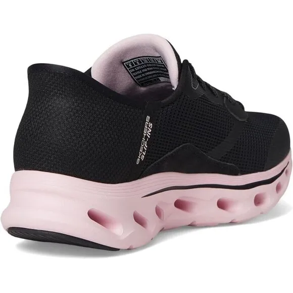 Skechers GO WALK Glide-Step 2.0 Belah Slip-Ins – Women’s Size 8 – Black &amp; Pink