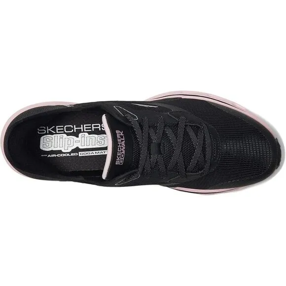 Skechers GO WALK Glide-Step 2.0 Belah Slip-Ins – Women’s Size 8 – Black &amp; Pink