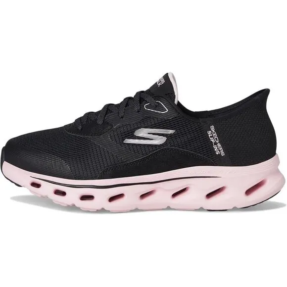 Skechers GO WALK Glide-Step 2.0 Belah Slip-Ins – Women’s Size 8 – Black &amp; Pink