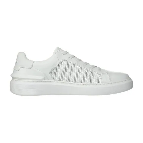 Skechers Men's Mark Nason Hollows Sneaker - White Leather, Size 10.5