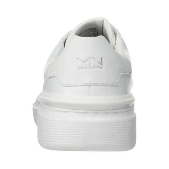 Skechers Men's Mark Nason Hollows Sneaker - White Leather, Size 10.5