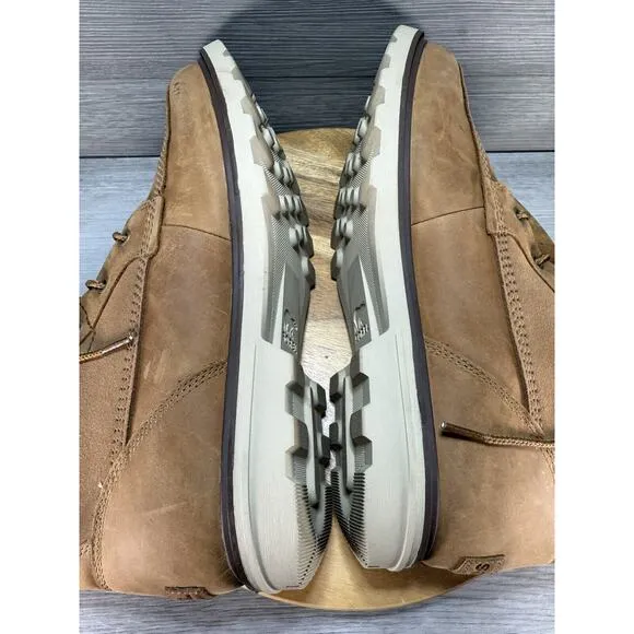SOREL Carson™ Storm Waterproof Boot Men’s Size 13 Camel Brown/Oatmeal