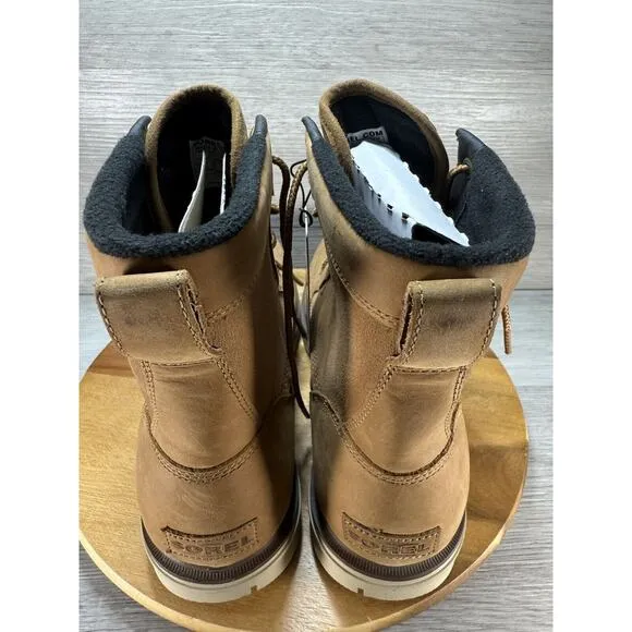 SOREL Carson™ Storm Waterproof Boot Men’s Size 13 Camel Brown/Oatmeal
