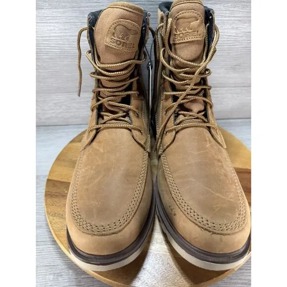 SOREL Carson™ Storm Waterproof Boot Men’s Size 13 Camel Brown/Oatmeal