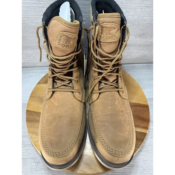 SOREL Carson™ Storm Waterproof Boot Men’s Size 13 Camel Brown/Oatmeal