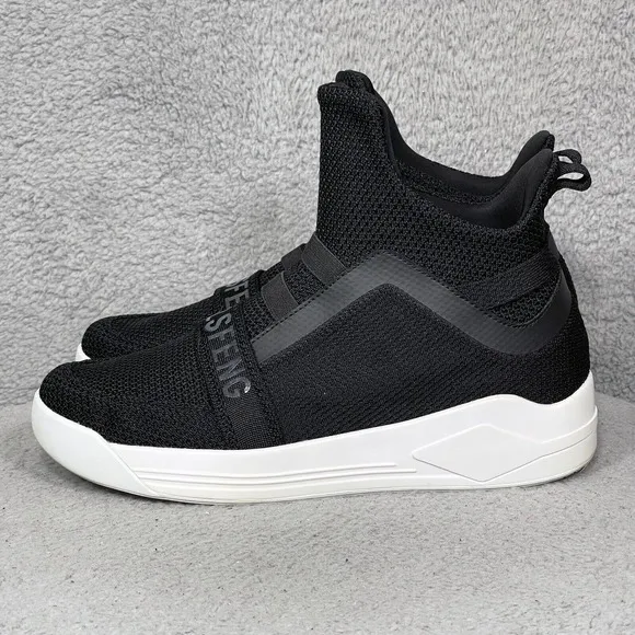 Soulsfeng Skytrack Mens Size 9 High Top Running Shoes Sneakers Black Mesh