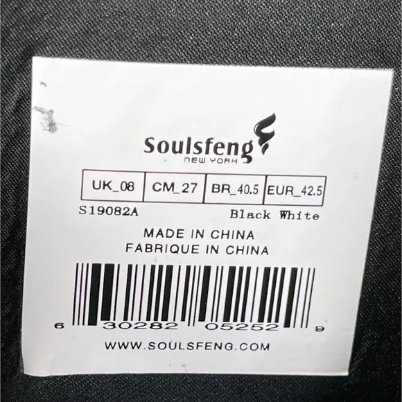 Soulsfeng Skytrack Mens Size 9 High Top Running Shoes Sneakers Black Mesh