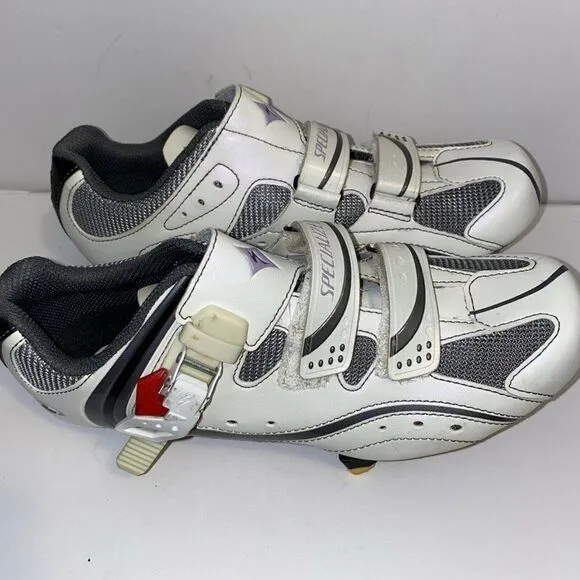 Specialized BG Cycling Shoes white purple 38.5 8US