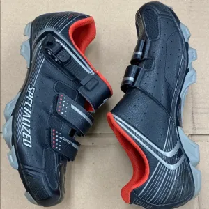 Specialized Comp MTB Body Geometry Men's‎ Black and Red Cycling Shoes Size 43.5