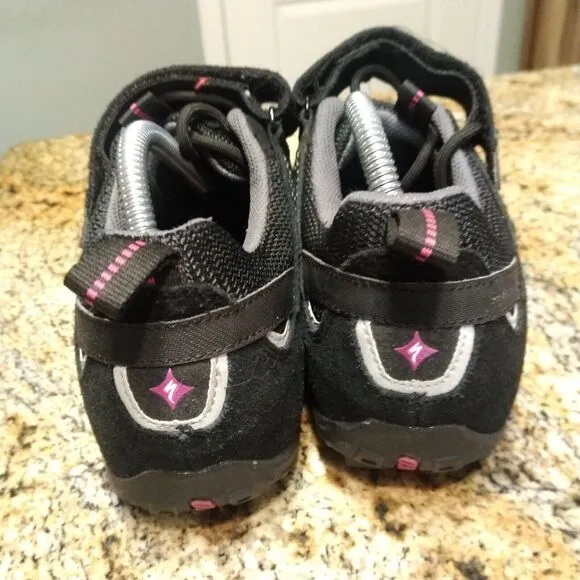 Specialized Women's Body Geometry Cycling Shoes 6122-2741 Black Pink Size 10