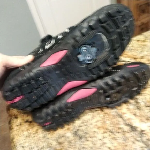 Specialized Women's Body Geometry Cycling Shoes 6122-2741 Black Pink Size 10