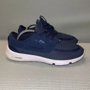 Sperry 7 Seas 3-Eyes Men’s Size 10M Navy Blue Boating Shoes Lightweight Athletic