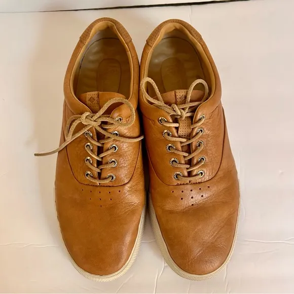 Sperry Top Sider Gold Cup Caramel Tan Leather Mens Shoes Size 11
