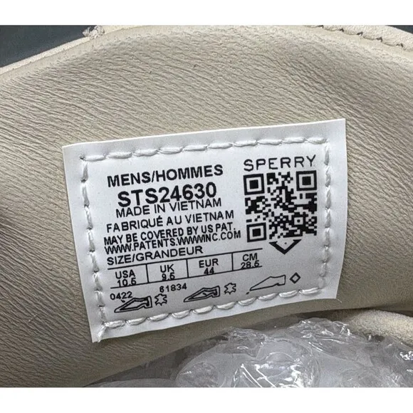 Sperry Top Sider Gold Cup Striper Plushwave Men's Sneakers Shoes Size 10.5 EUC