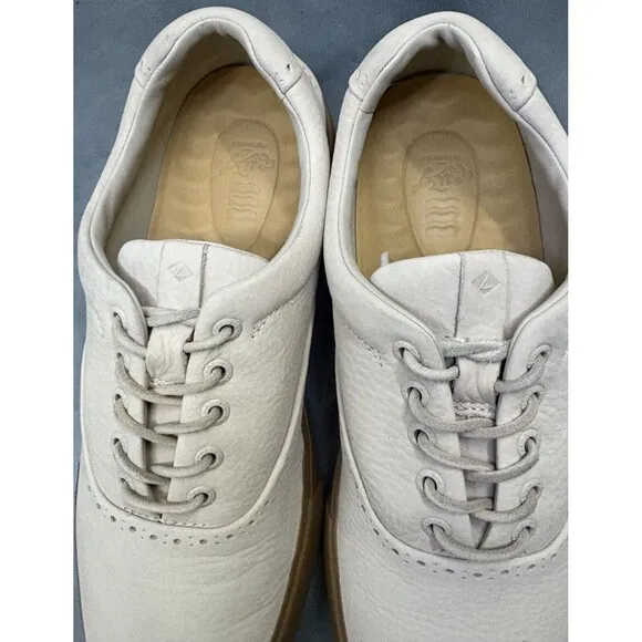 Sperry Top Sider Gold Cup Striper Plushwave Men's Sneakers Shoes Size 10.5 EUC