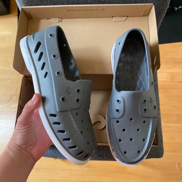 SPERRY Top Sider Men's Grey EVA Boat Shoes